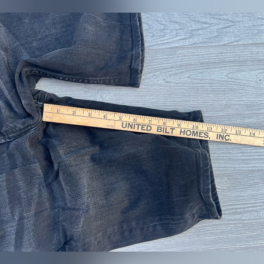 100% Cotton Men’s All Saints Switch Fit Washed Black Premium Denim Shorts Sz 30 - Picture 8 of 9